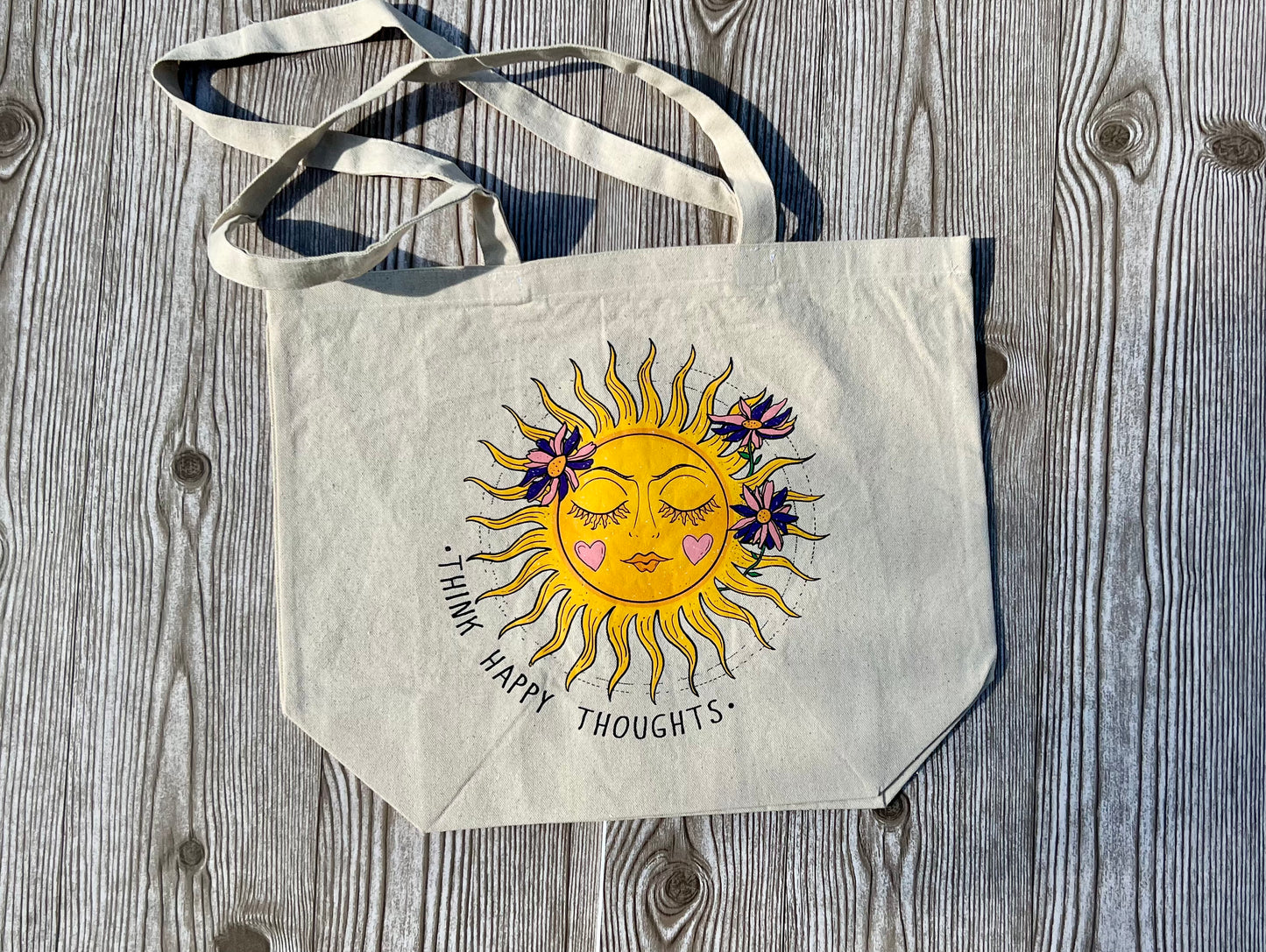 Think Happy Thoughts Tote